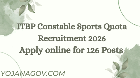 ITBP Constable Sports Quota Recruitment 2026: Notification Out for 126 Posts